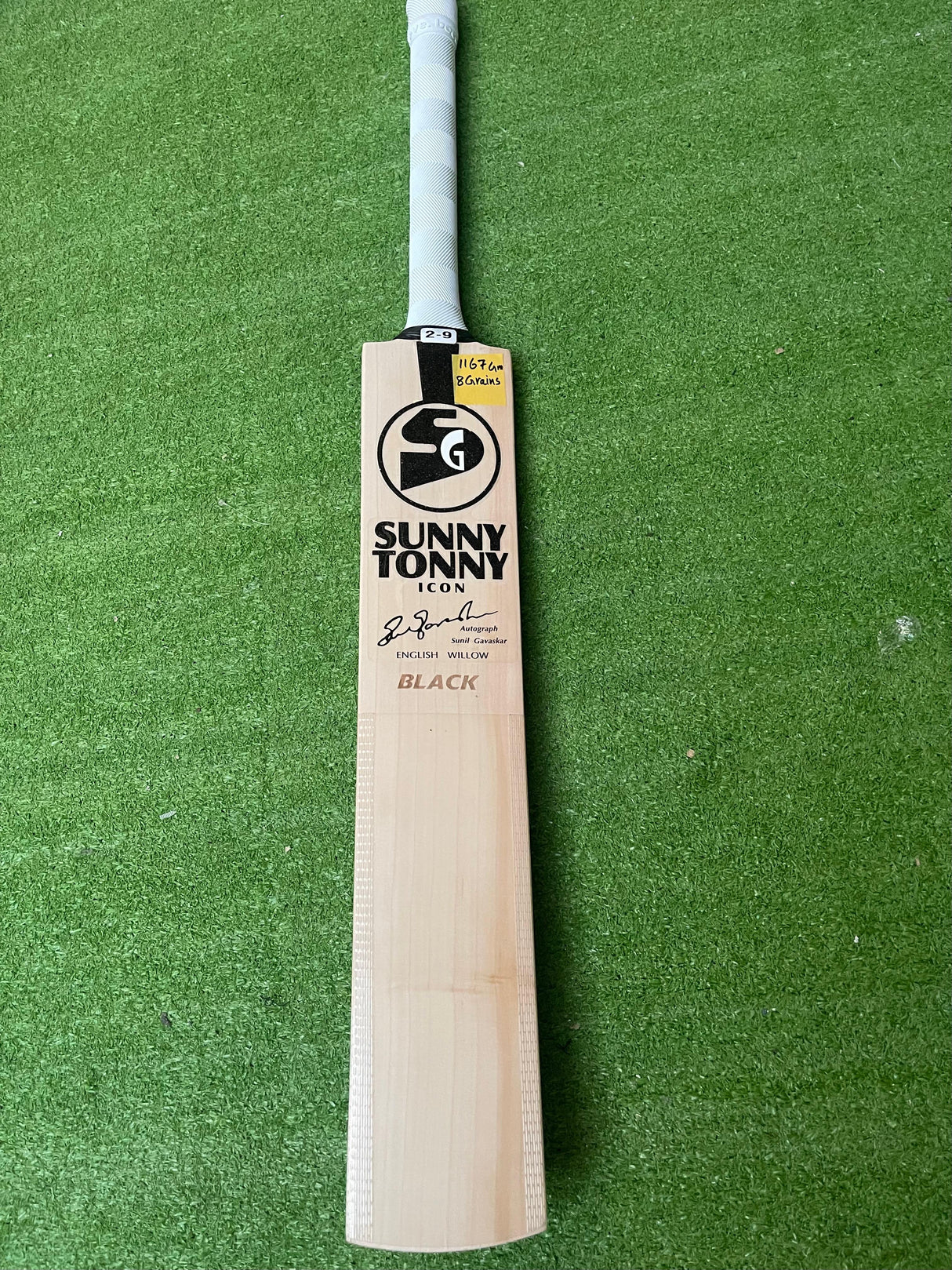 SG SUNNY TONNY ICON BLACK English willow Cricket Bat -1167g- 8 Grains