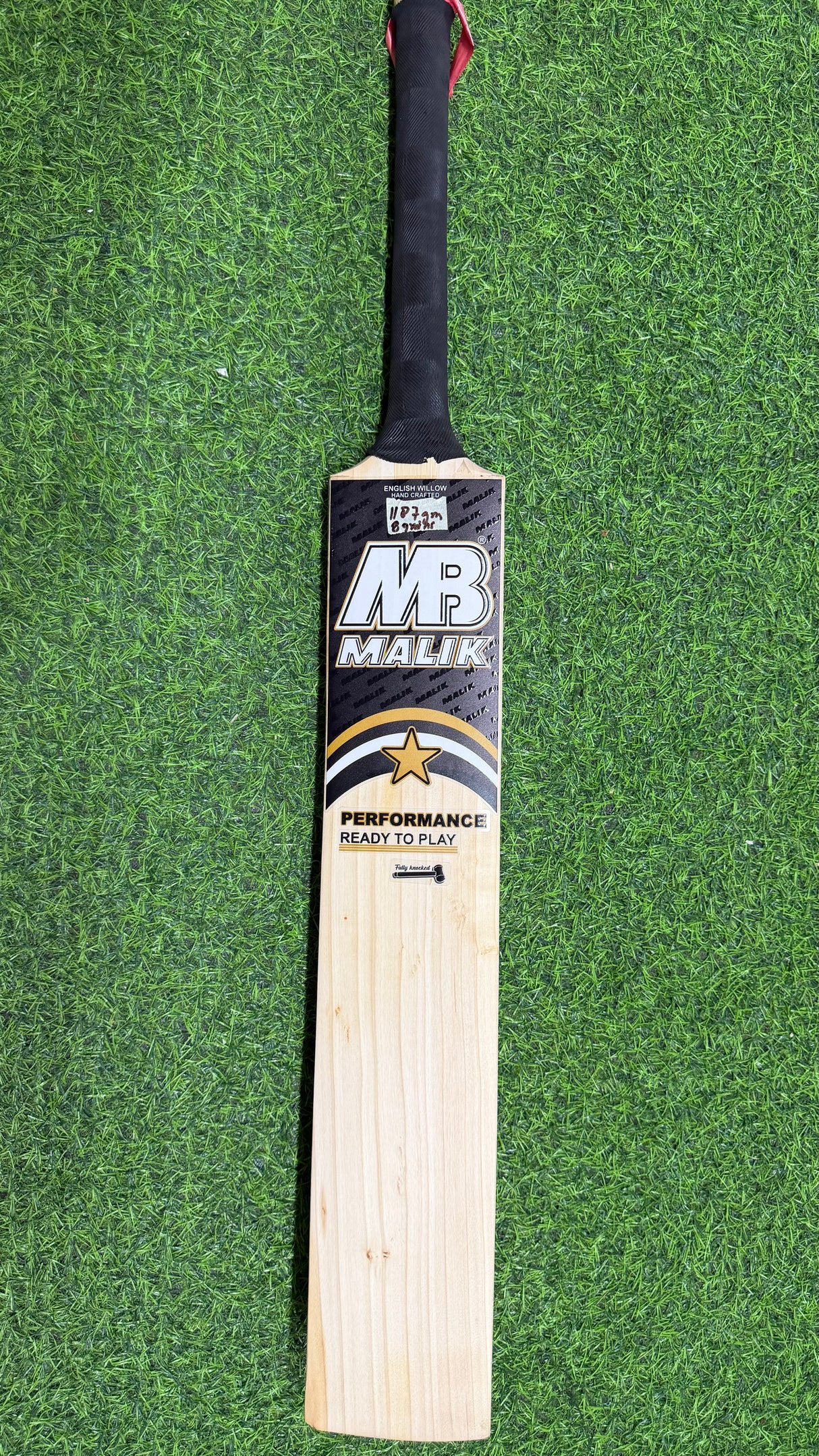 MB MALIK Performance English Willow Cricket bat-1187g-8 Grains