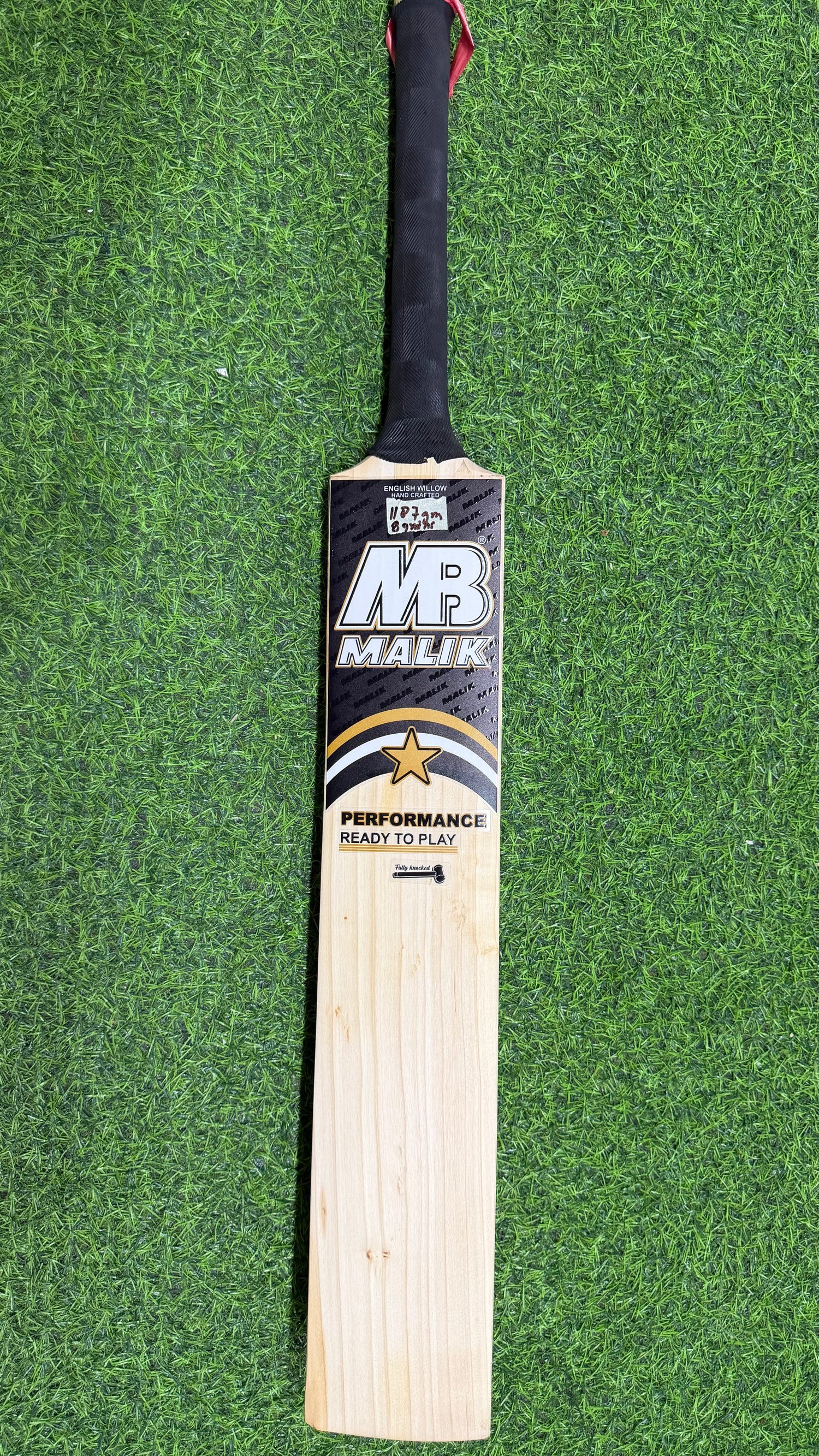 MB MALIK Performance English Willow Cricket bat-1187g-8 Grains