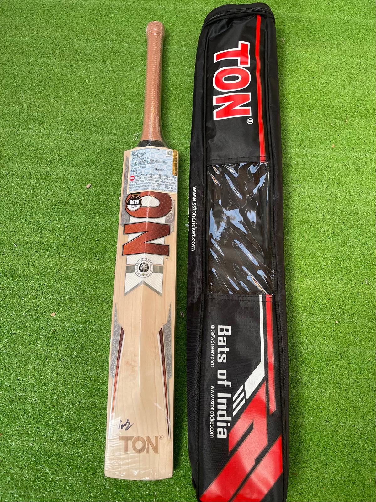 TON VERTU EDITION | English willow Cricket Bat - 8 Grains- 1190g