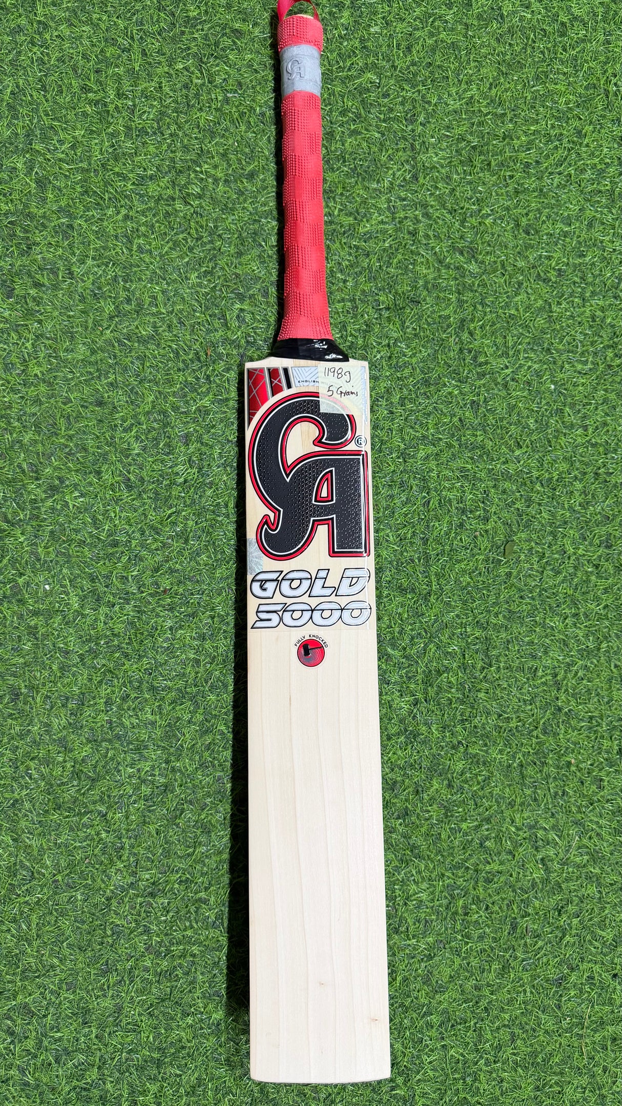 CA Gold 5000 English Willow Cricket Bat-5 Grains 1198