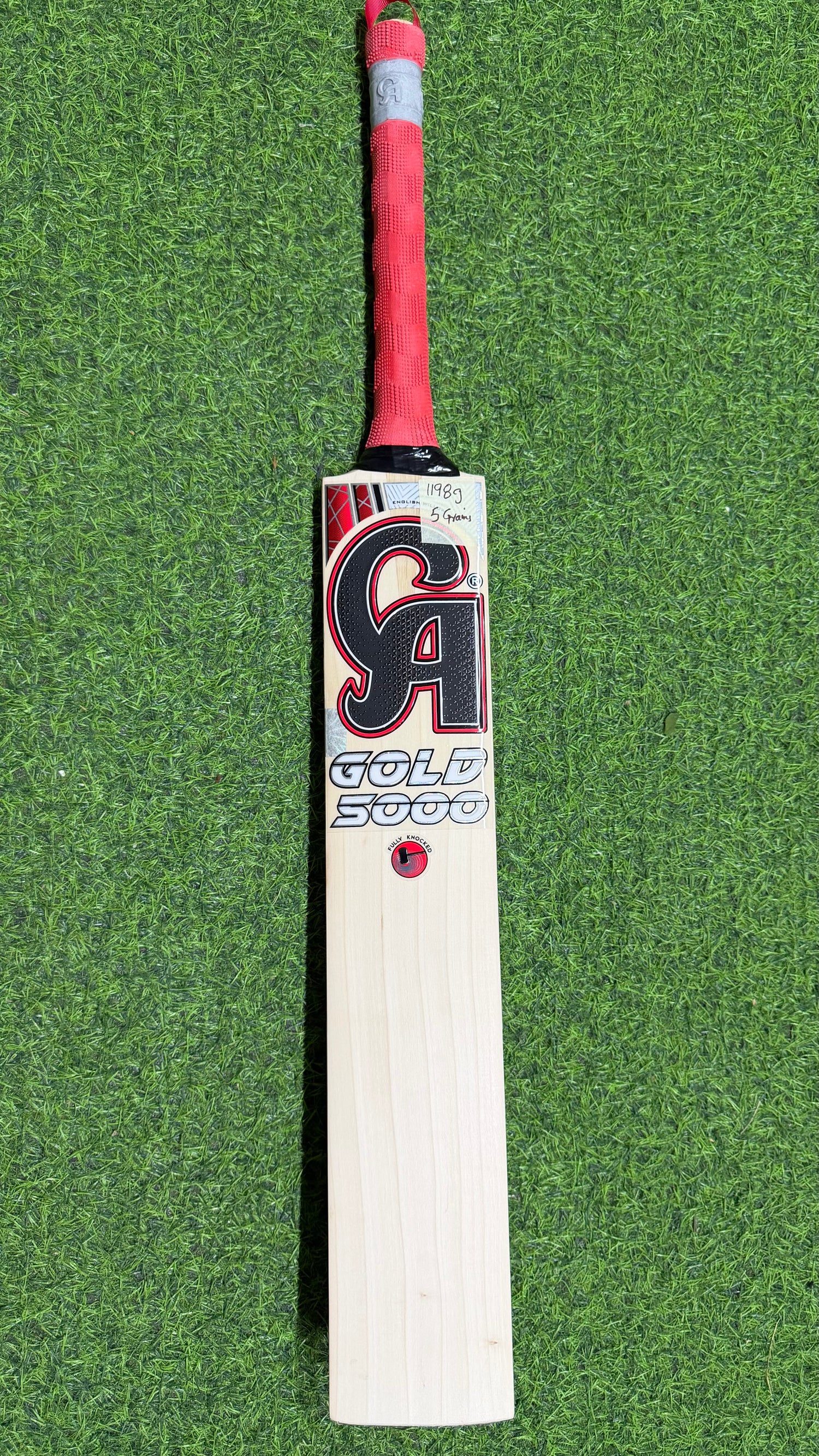 CA Gold 5000 English Willow Cricket Bat-5 Grains 1198