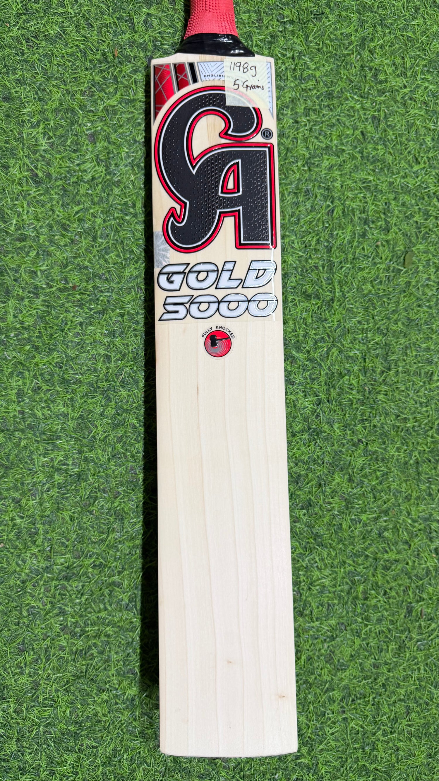 CA Gold 5000 English Willow Cricket Bat-5 Grains 1198