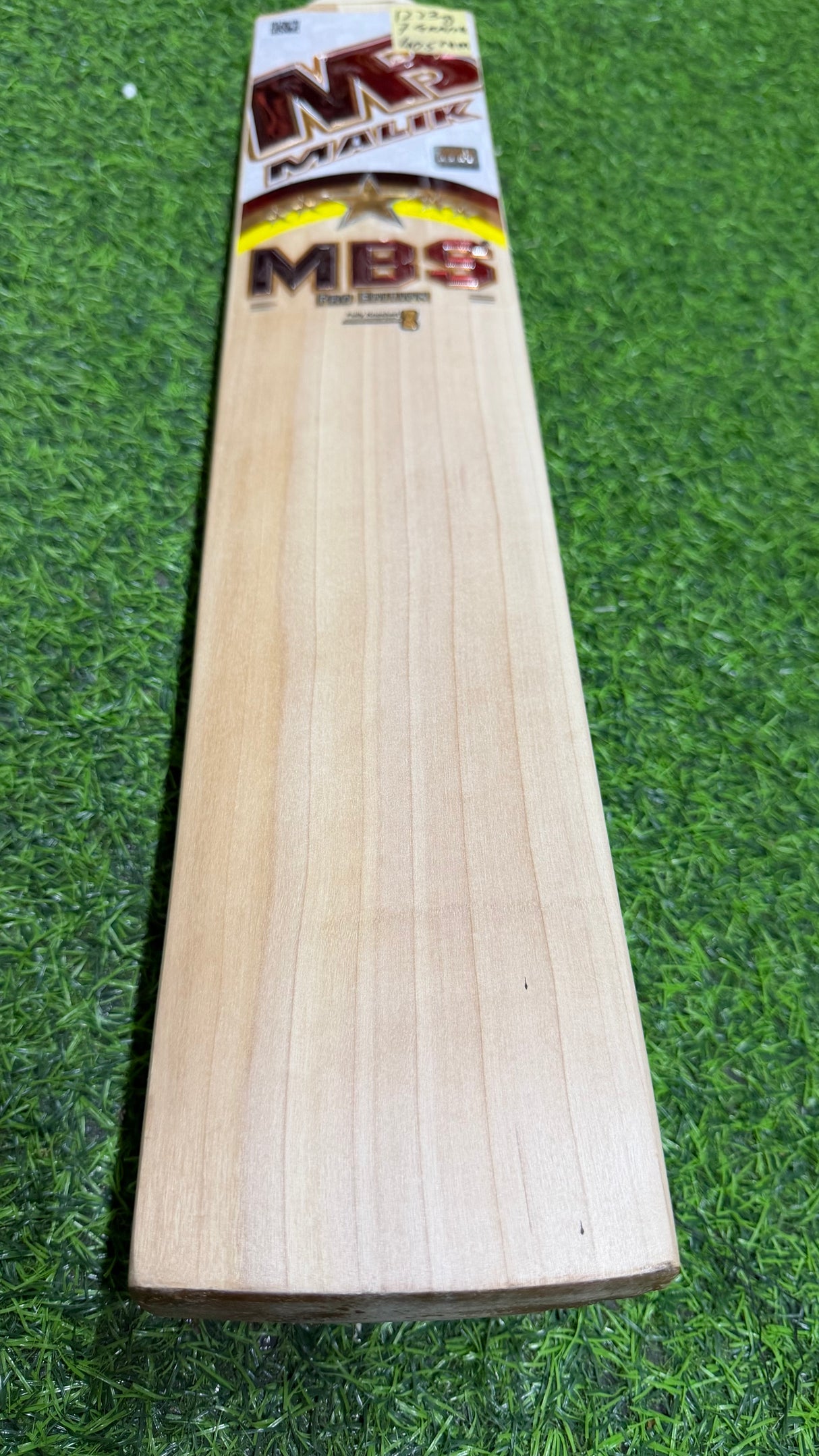 MALIK MBS PRO English Willow Cricket bat-7 GRAINS-1223g
