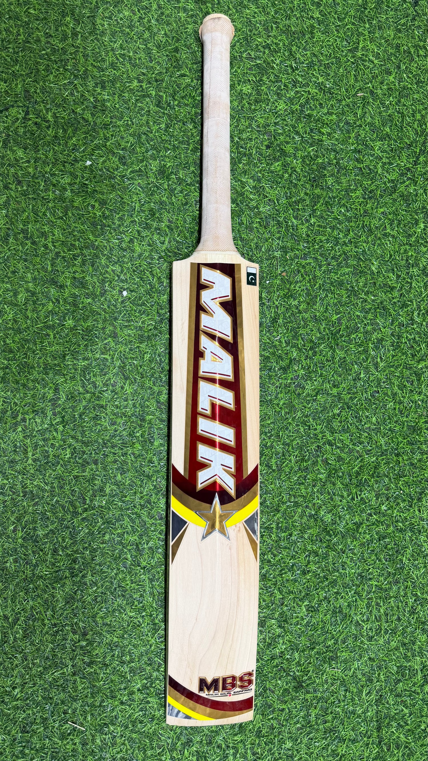 MALIK MBS PRO English Willow Cricket bat-7 GRAINS-1223g