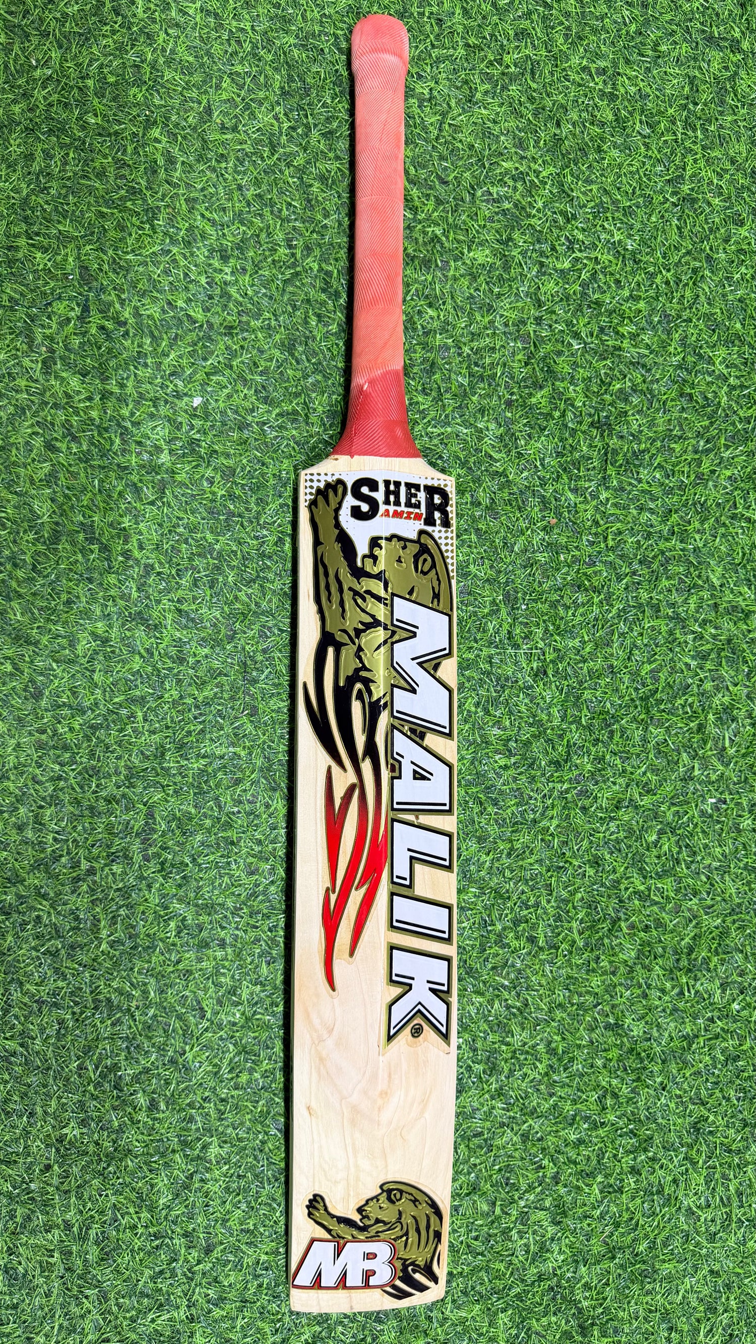 MB MALIK SHER AMIN English Willow Cricket bat-6 Grains-1234g