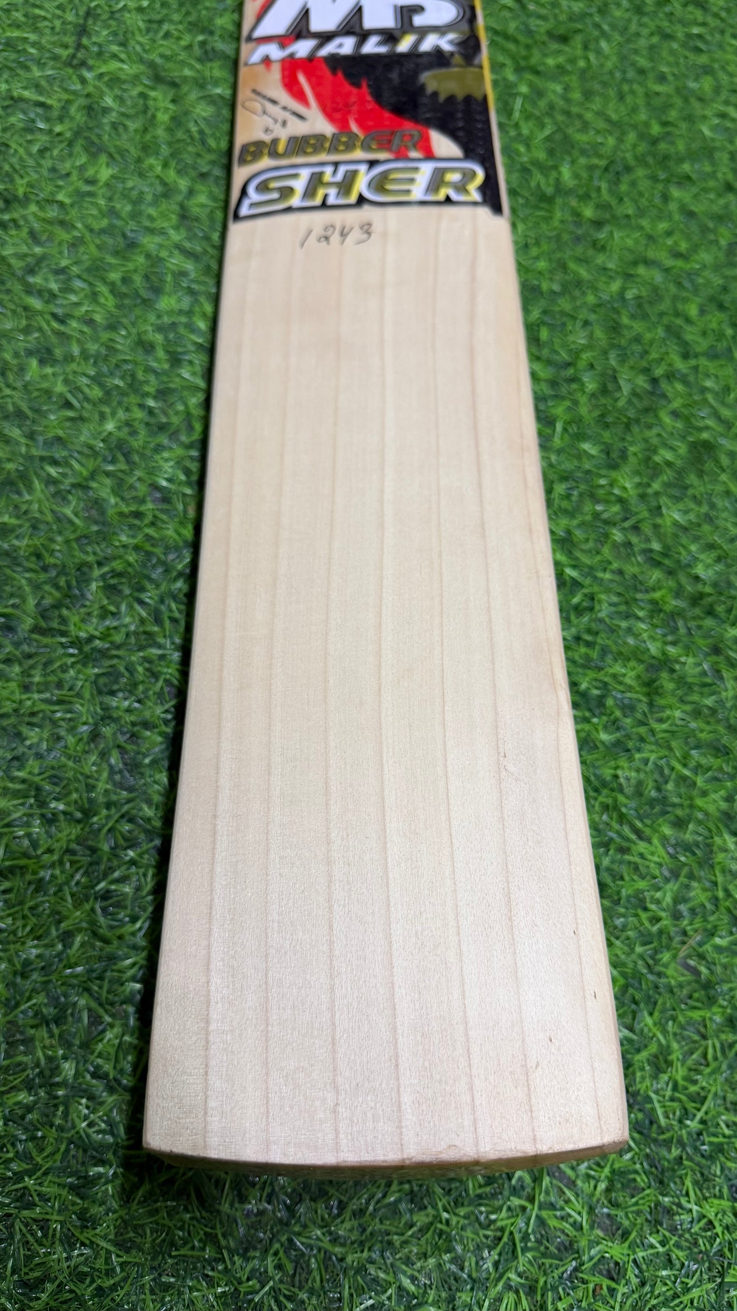 MB MALIK BUBBER SHER English Willow Cricket Bat -7 Grains-1243g