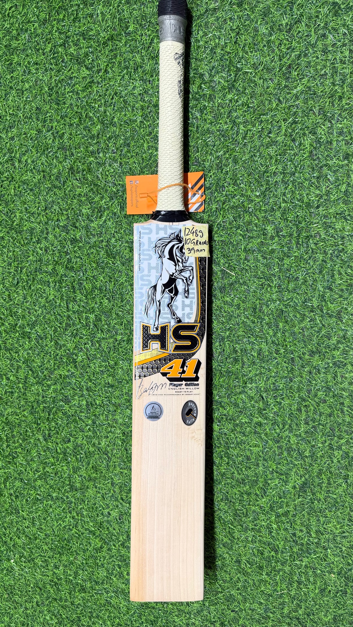 HS 41 -Grade 1 English Willow Cricket Bat-SH-10 Grains-1248g