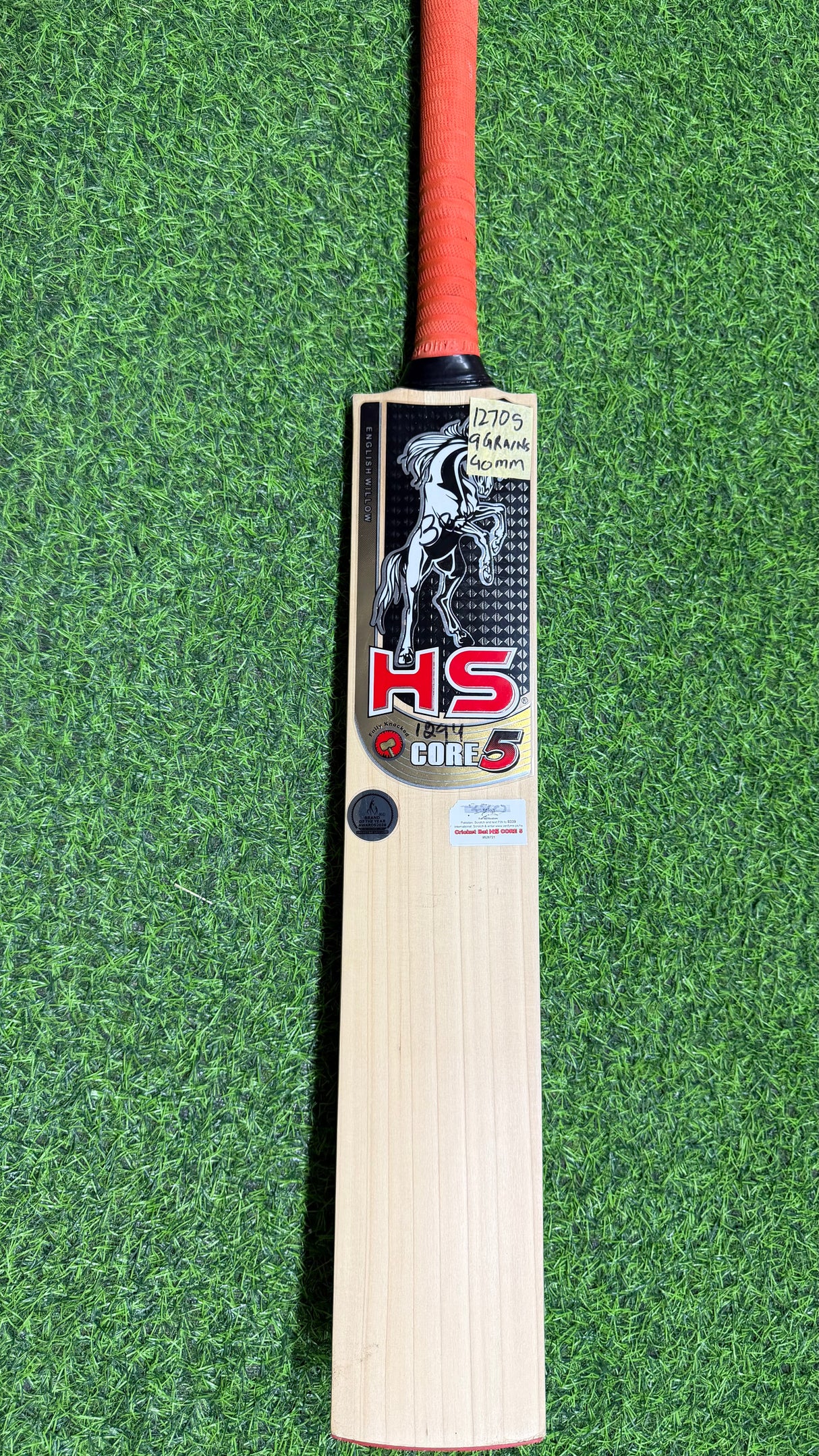 HS CORE-5 English Willow Cricket bat-SH-9 Grains-1270g