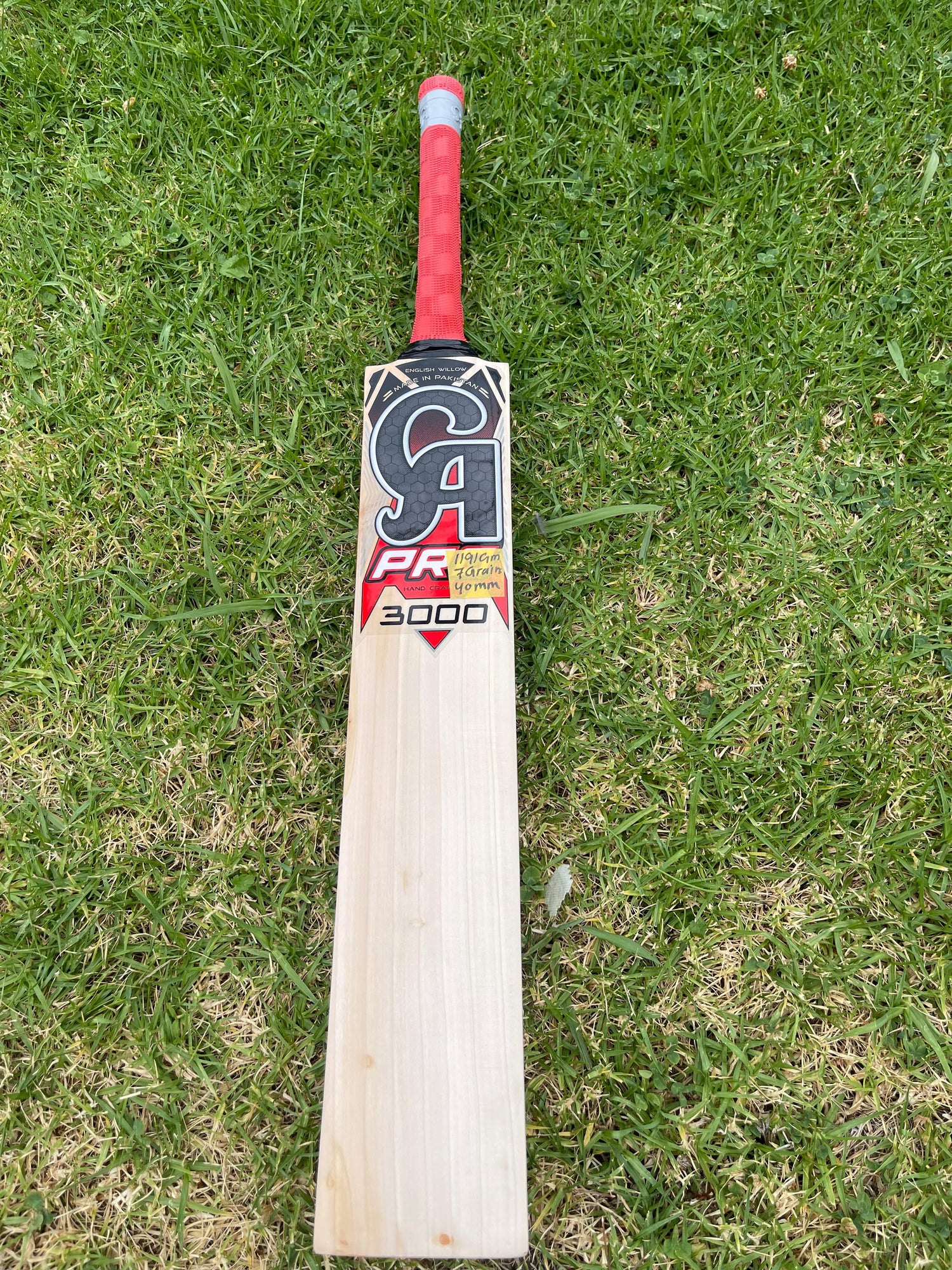 CA PRO 3000 English Willow Cricket bat-7 Grains-1191g