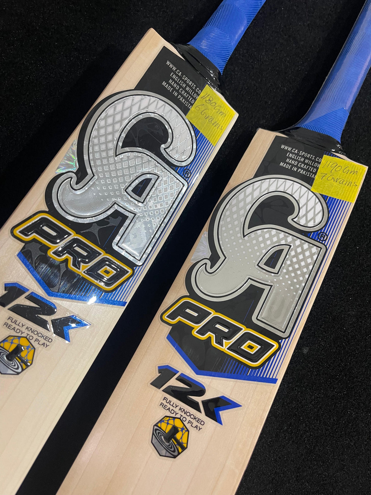 CA PRO 12k English Willow Bat | 1180g 6 Grains & 1190g 7 Grains - 2.7 lb