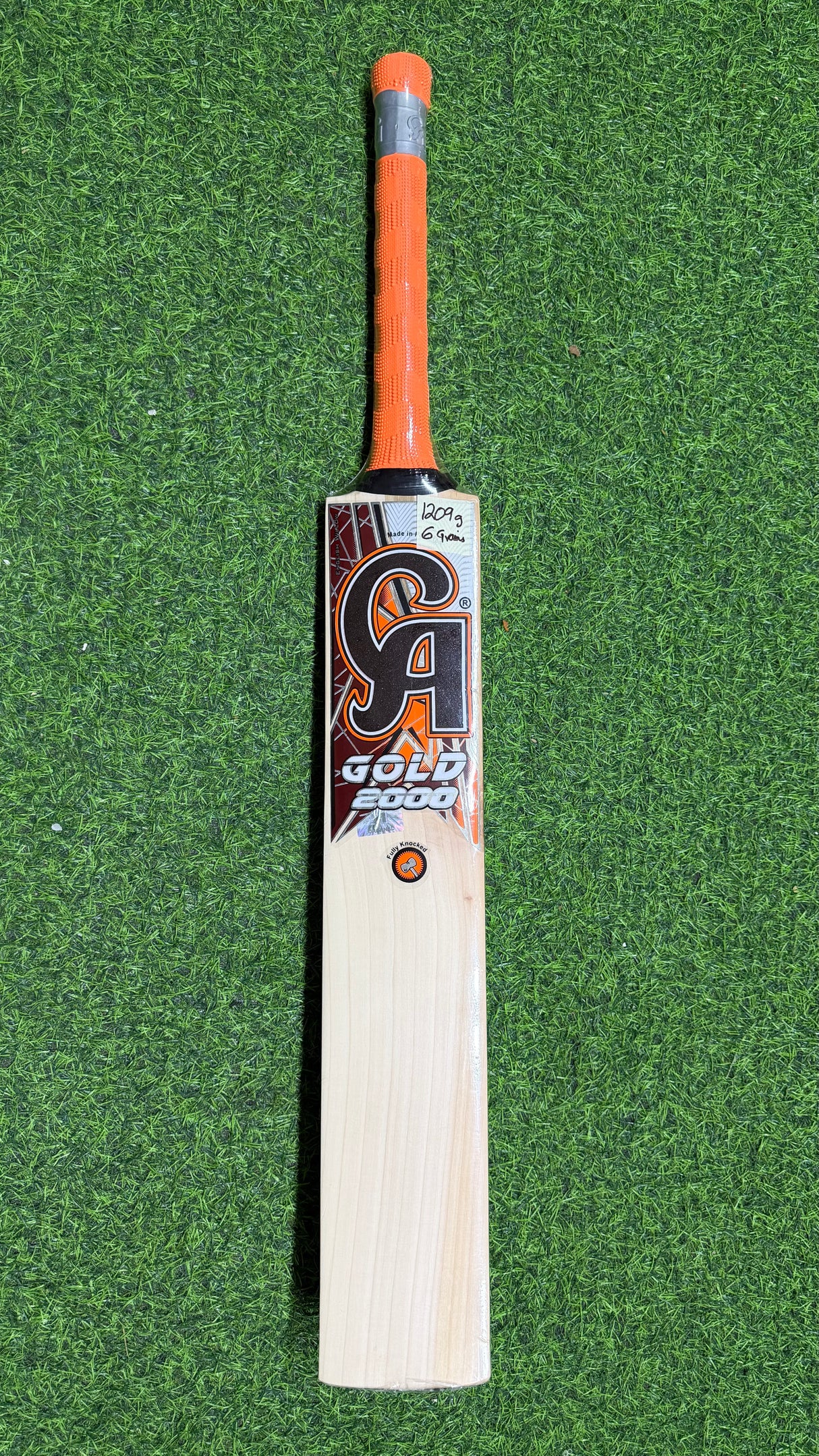 CA GOLD 2000 English Willow Cricket Bat - 1209g - 6 Grains