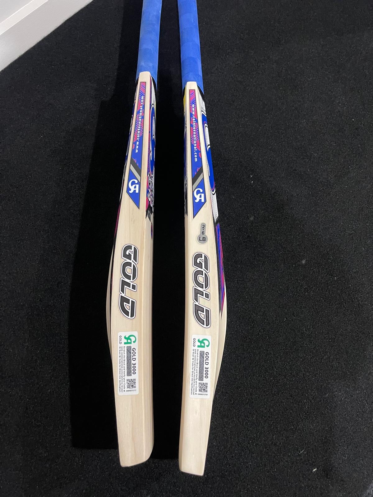 CA Gold 3000 English Willow Cricket bat | 1160g - 5 & 7 Grains - 2.7 lb
