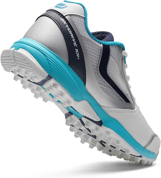 JAZBA SKYDRIVE 101T Men Cricket Shoes-White Teal