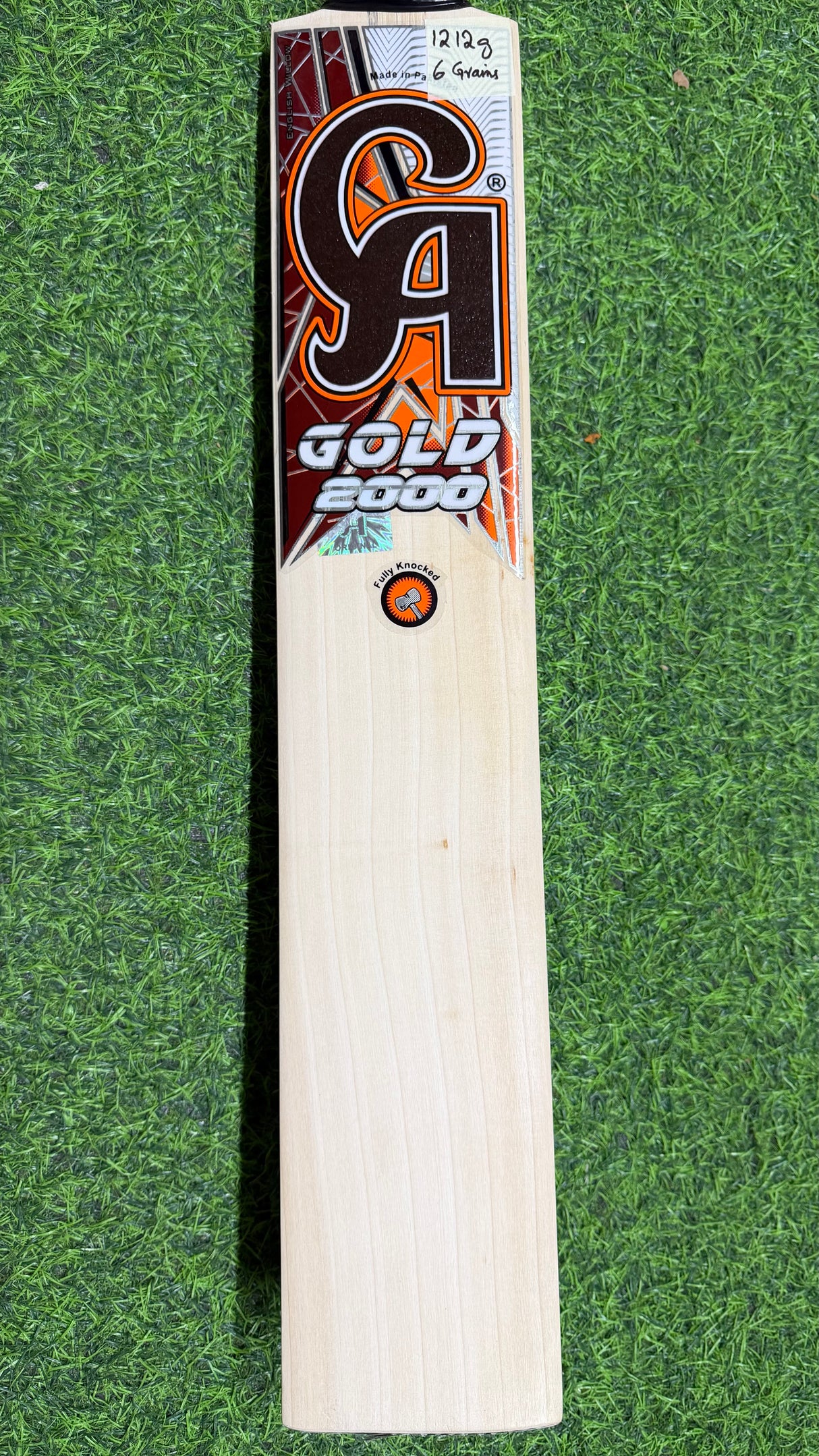 CA GOLD 2000 English Willow Cricket Bat - 1212g- 6Grains