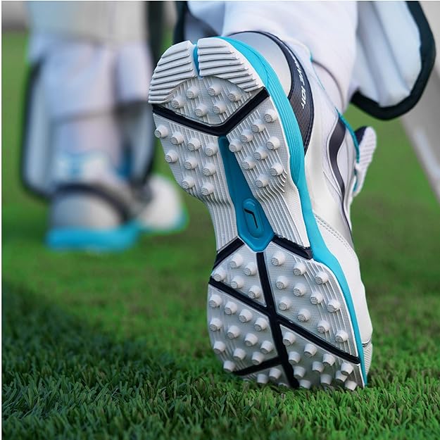 JAZBA SKYDRIVE 101T Men Cricket Shoes-White Teal