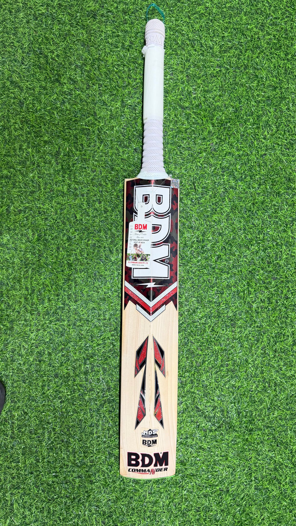 BDM Commander - Kashmir Willow Cricket Bat - 1190g