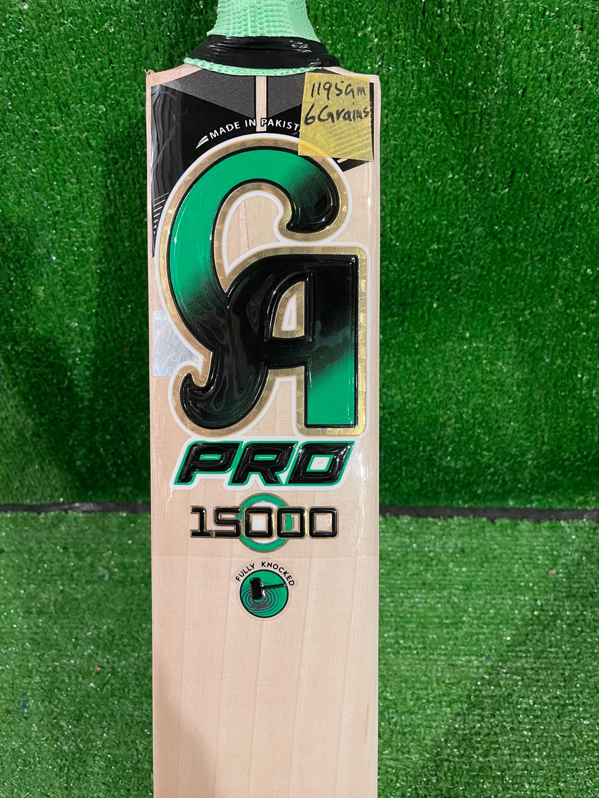 CA PRO 15000 English Willow Cricket Bat-6 Grains-1195g