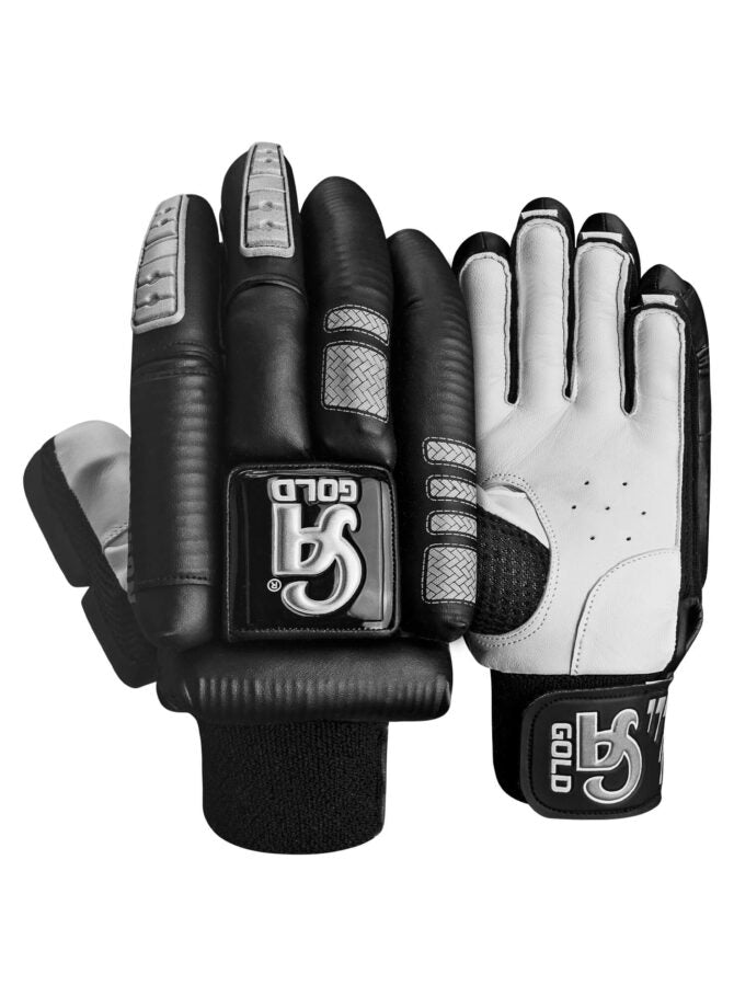 CA Gold Dragon Cricket Batting Gloves - Black