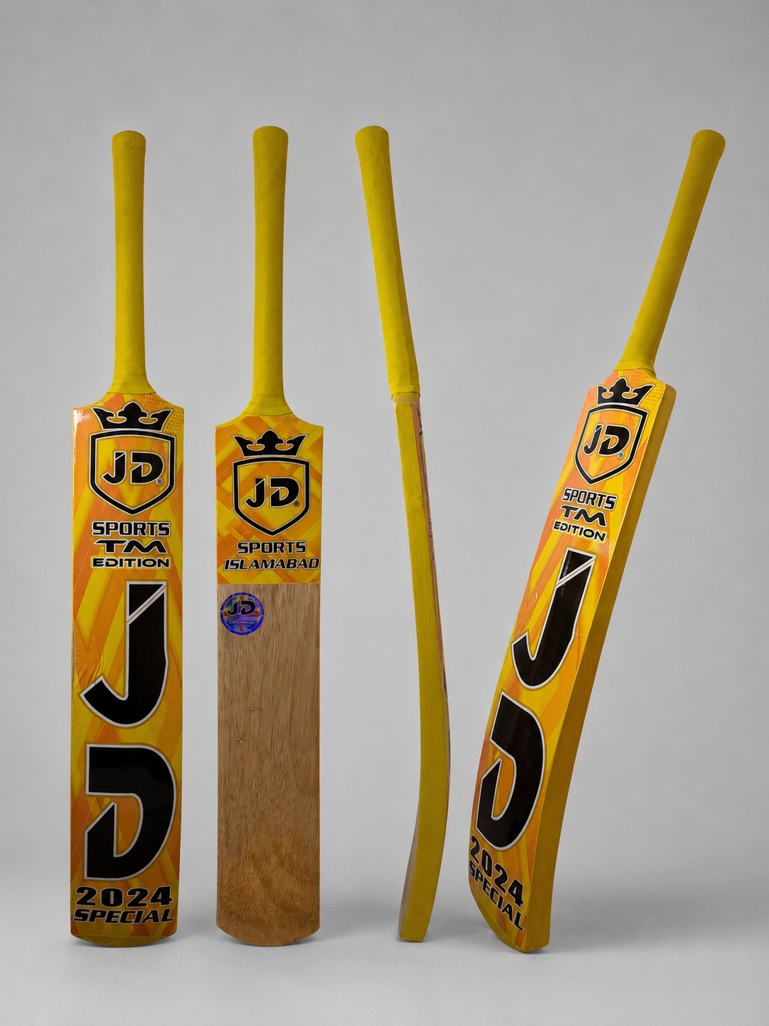 JD Tape-Ball Soft Tennis Cricket Bat-Coconut Willow | Grade 2