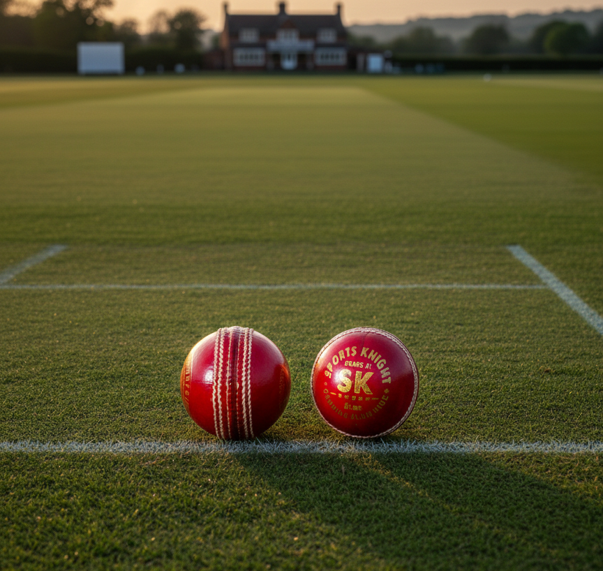 SK- Junior cricket leather ball-4 Piece- 142g-Set of 2 Balls