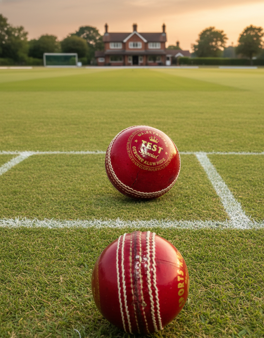 SK- Junior cricket leather ball-4 Piece- 142g-Set of 2 Balls