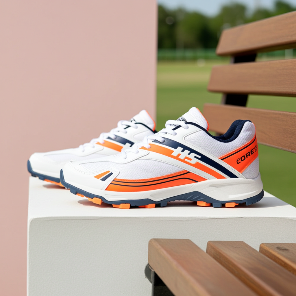 HS-CORE 5 Cricket shoes-Rubber stud
