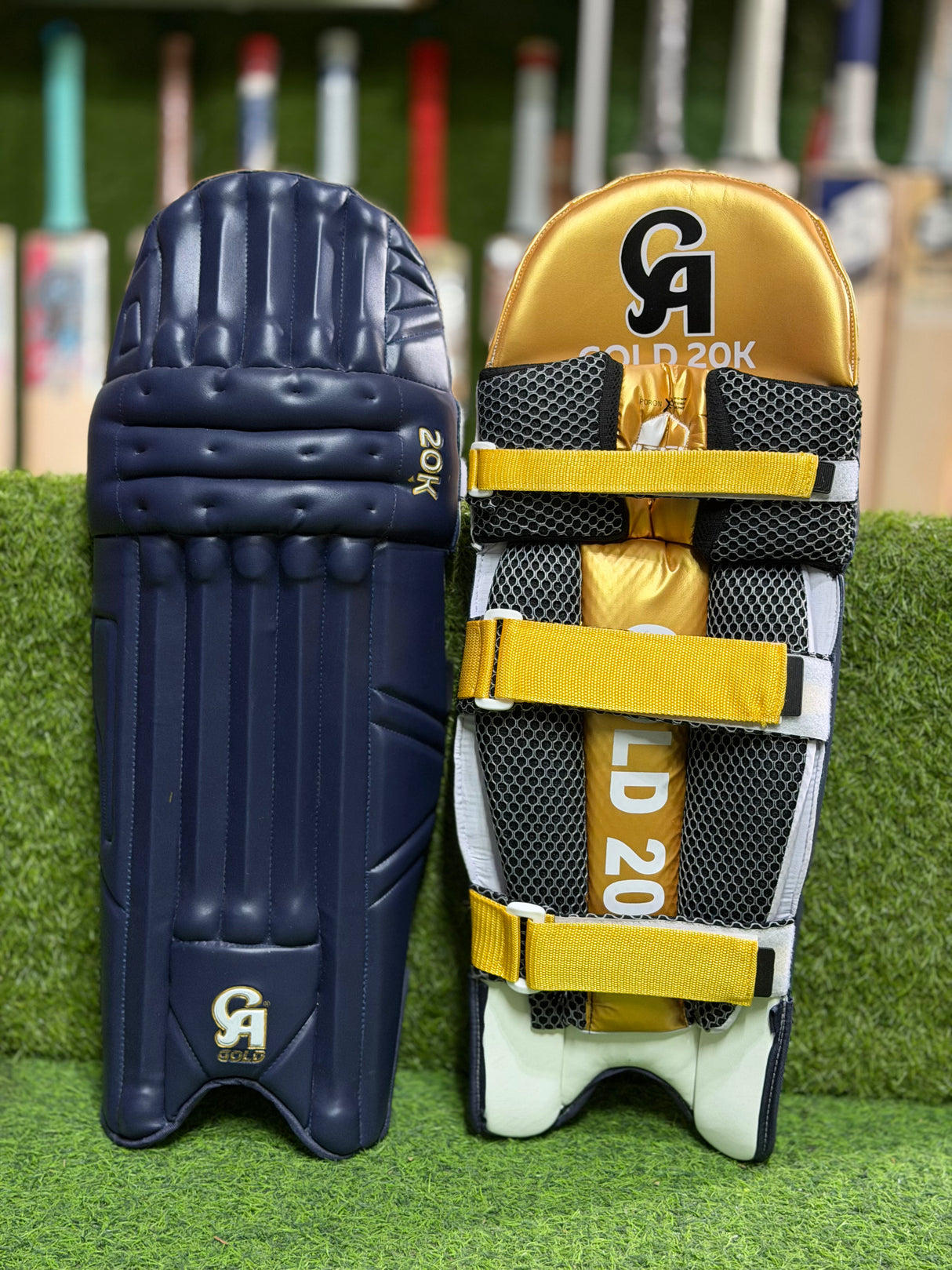 CA GOLD 20K Cricket batting Pads- Navy Blue