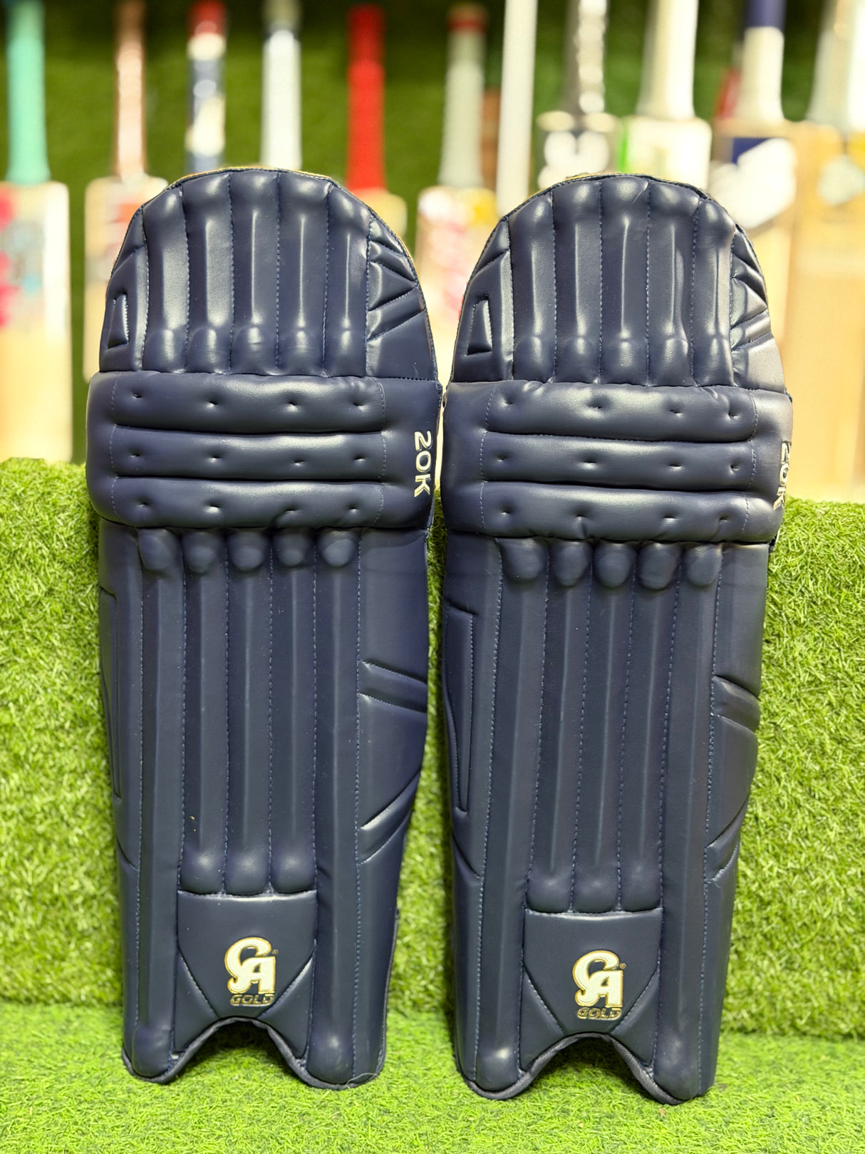 CA GOLD 20K Cricket batting Pads- Navy Blue