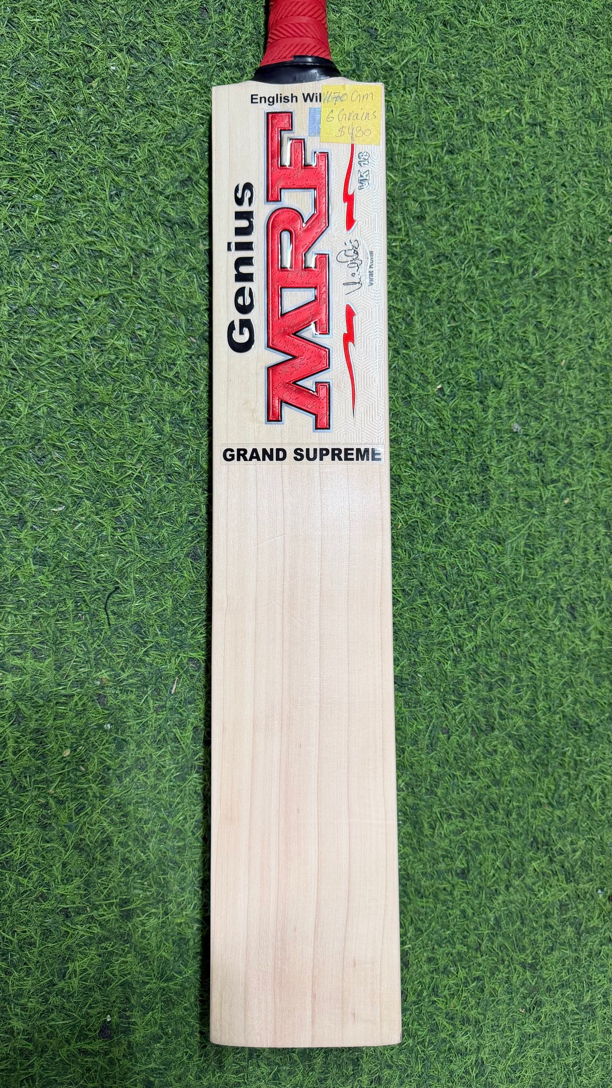MRF Genius Grand Supreme Edition-Grade-1 English Willow Cricket Bat - 6 Grains / 1170g
