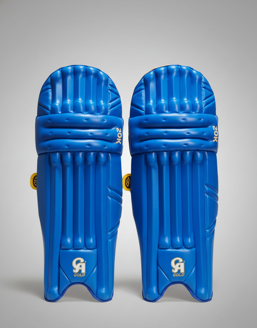 CA GOLD 20K Cricket batting Pads | Blue | Senior