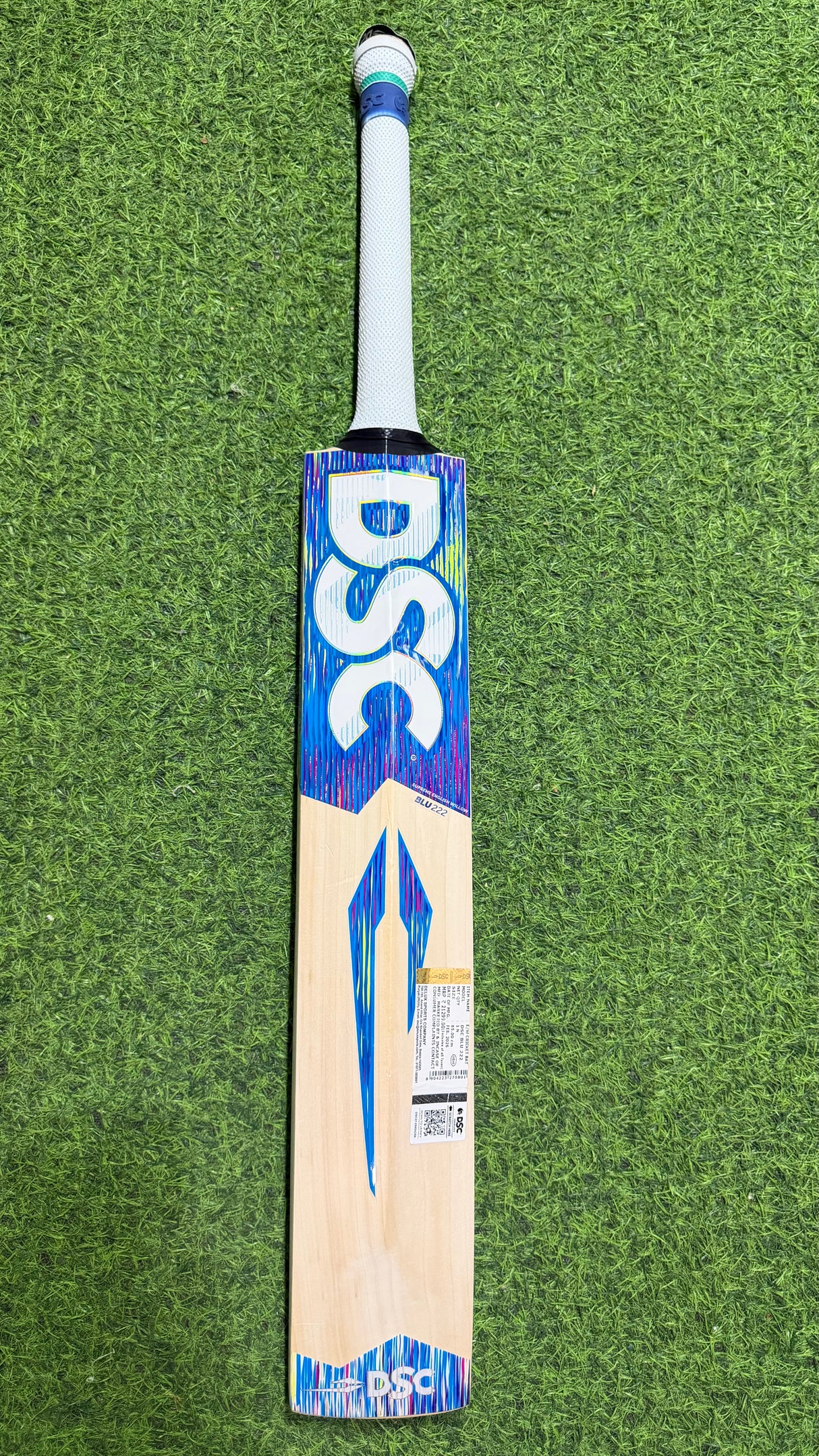 DSC BLU 222 Supreme English willow Cricket Bat -Grade 2 12 Grains / 1165g