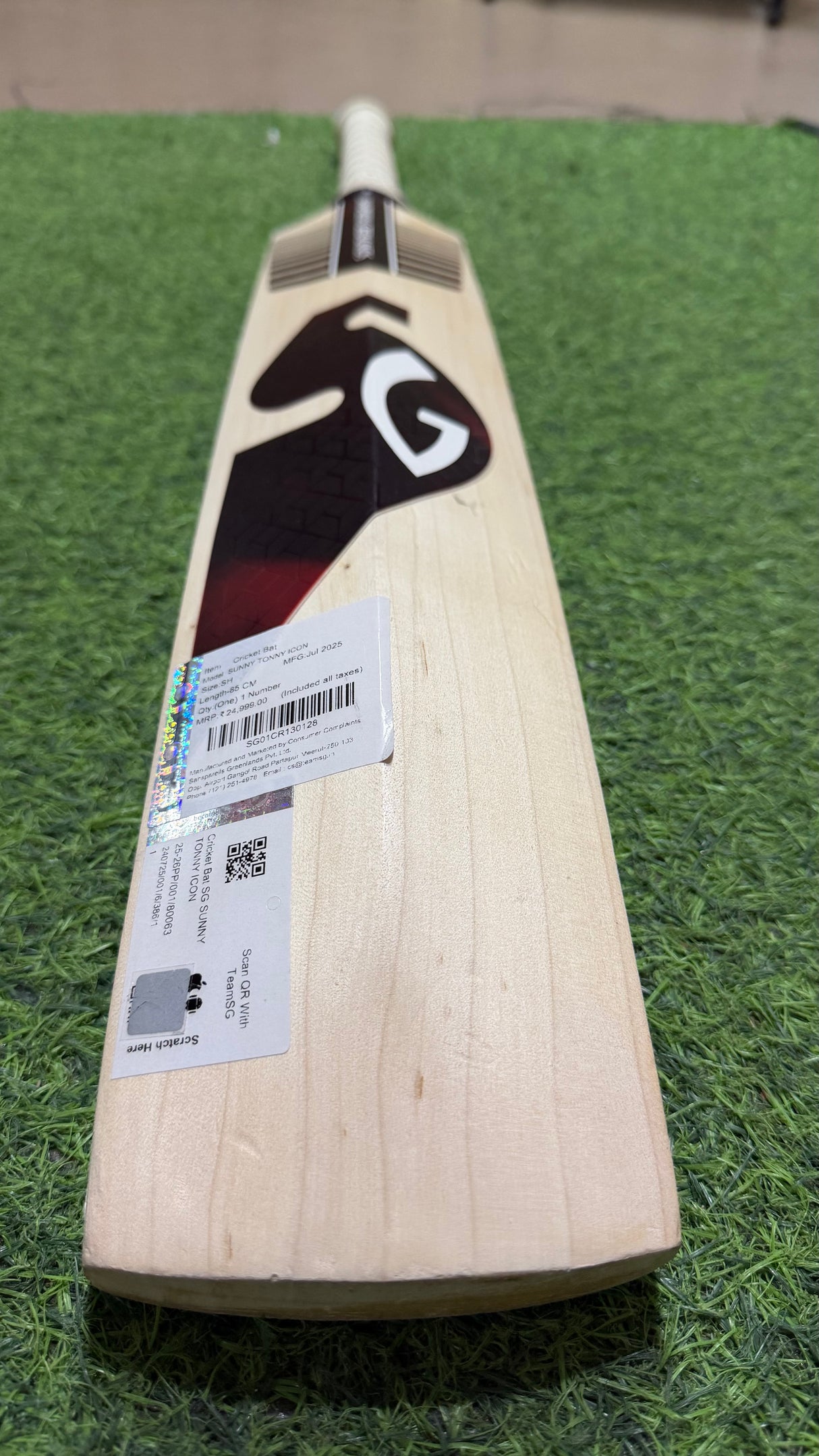 SG Sunny Tonny Icon | English willow Cricket Bat -1240g- 7 Grains
