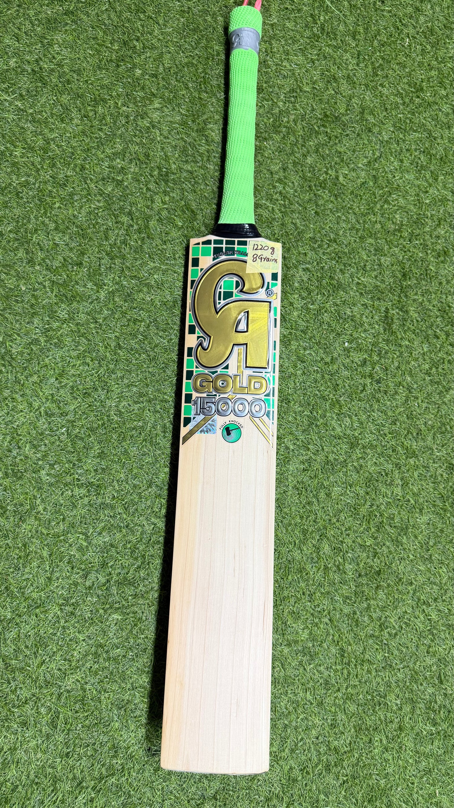 CA Gold 15000 English Willow Bat 1220g - 8 Grains