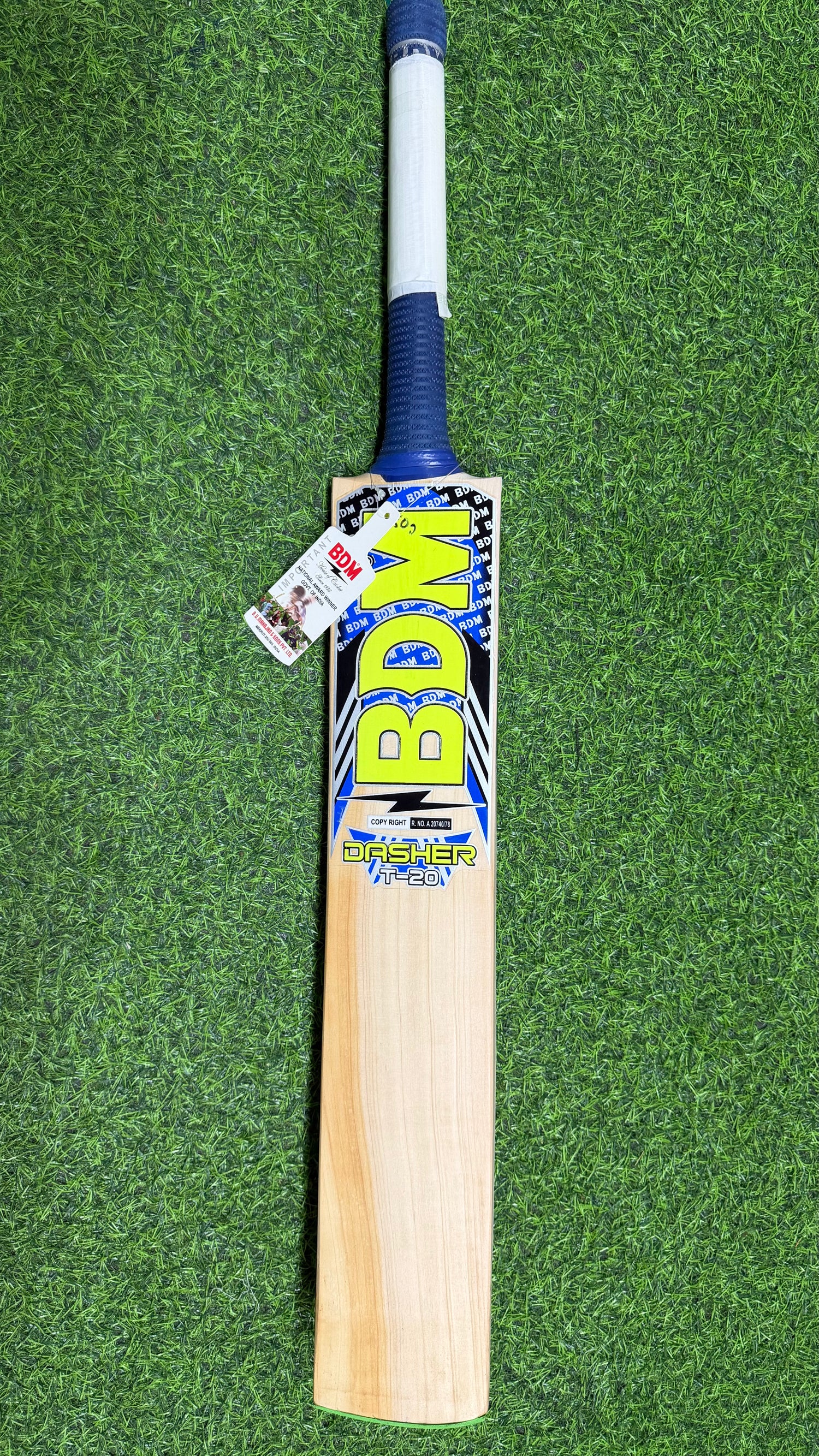 BDM Dasher T20 - Kashmir Willow Cricket Bat -1250G