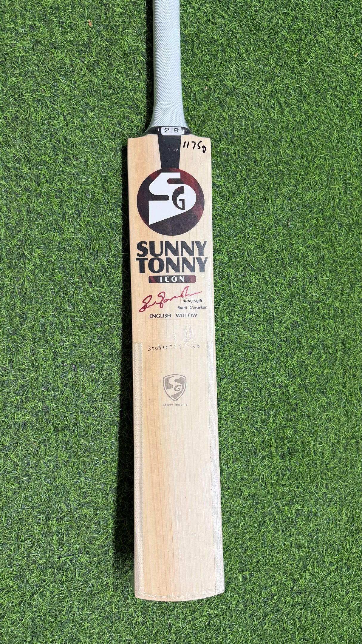 SG SUNNY TONNY ICON English willow Cricket Bat -1175g-9 Grains