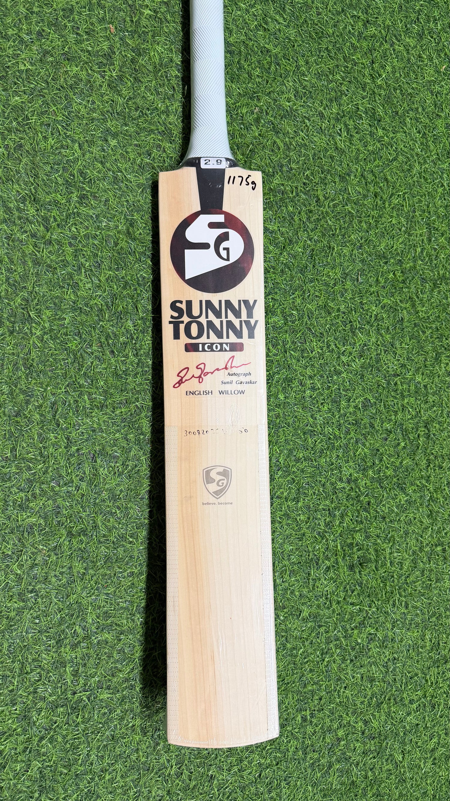 SG SUNNY TONNY ICON English willow Cricket Bat -1175g-9 Grains