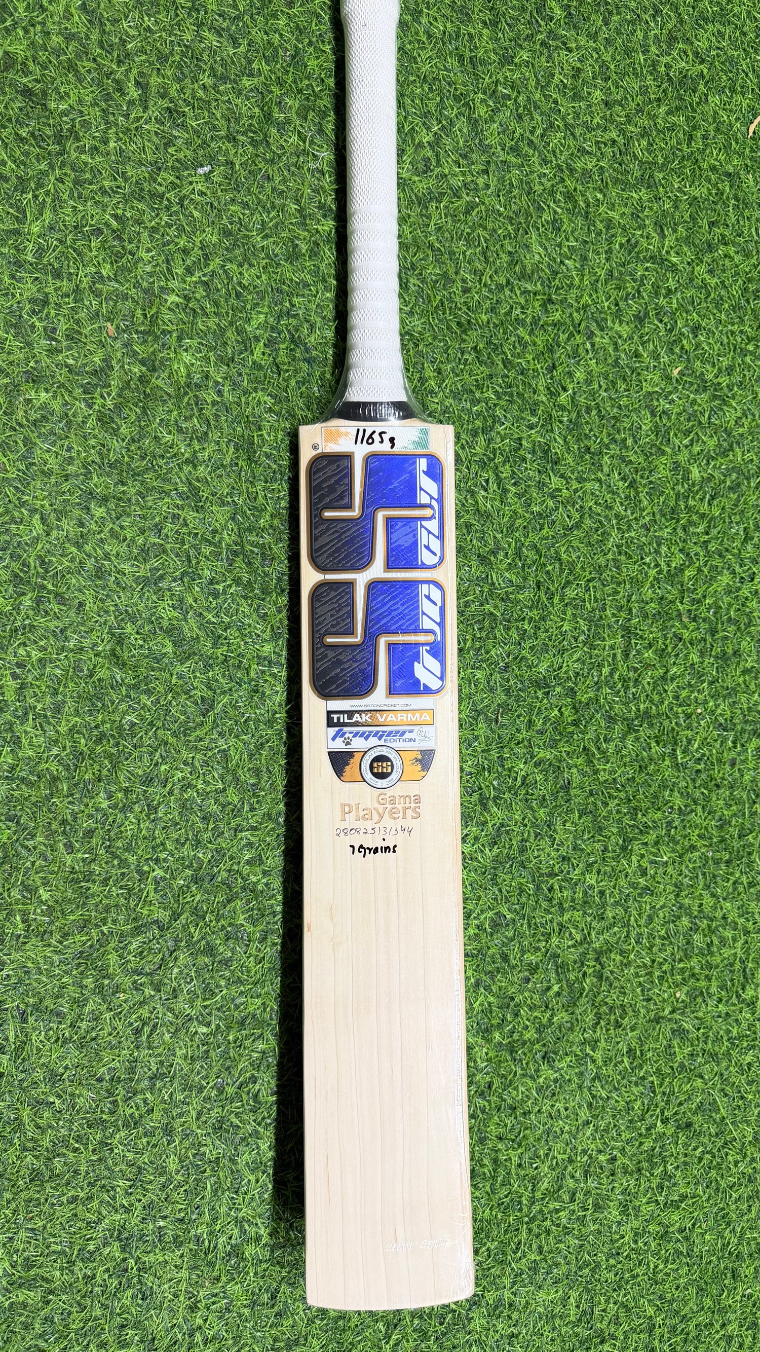 SS Gama Players Tilak Varma Edition English willow Cricket Bat - 7 Grains - 1165g