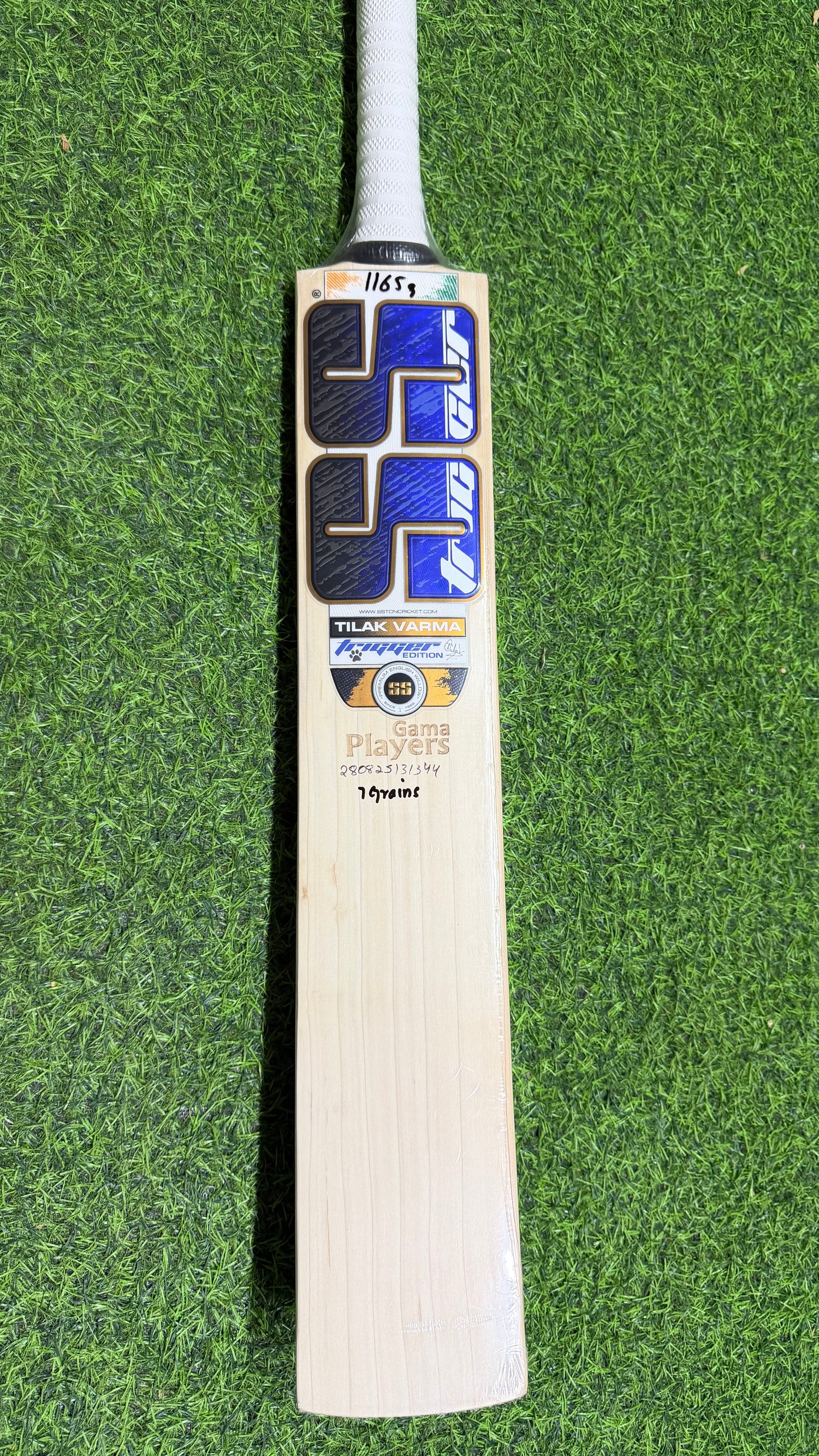 SS Gama Players Tilak Varma Edition English willow Cricket Bat - 7 Grains - 1165g