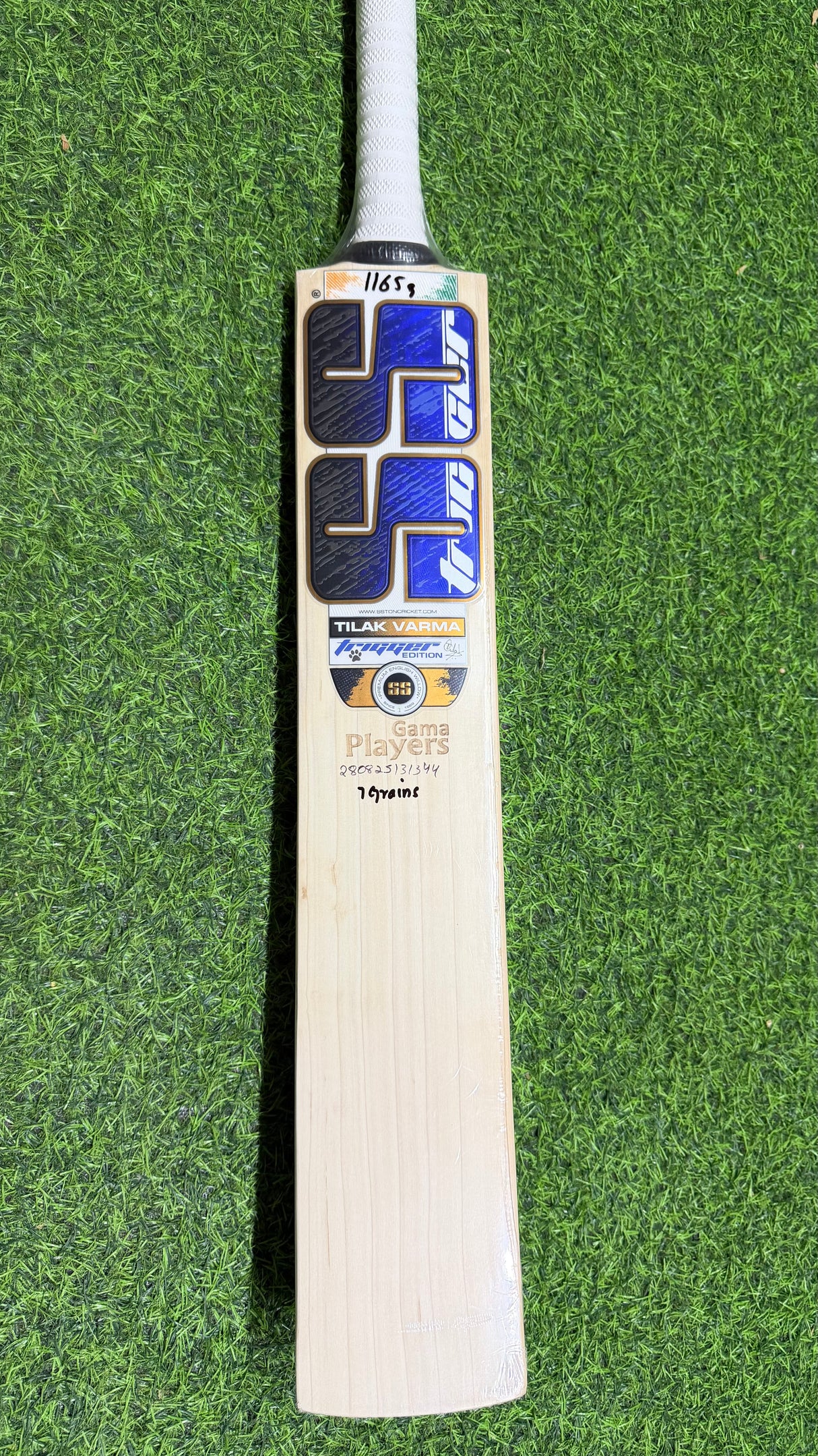 SS Gama Players Tilak Verma Edition English willow Cricket Bat - 7 Grains - 1165g
