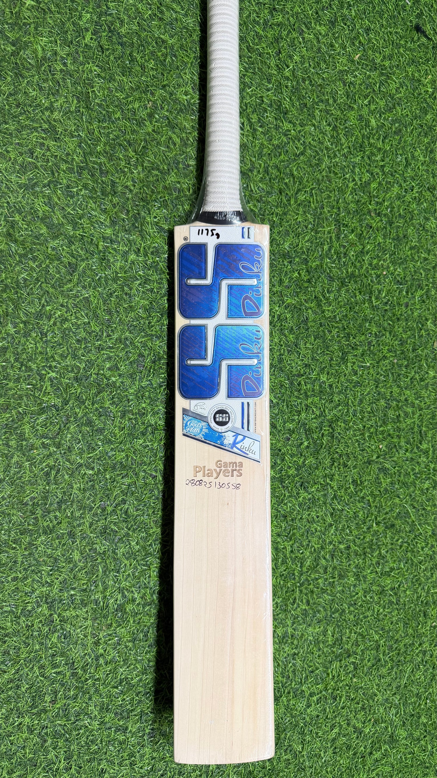 SS Gama Player Rinku Singh English Willow Cricket Bat Size SH - 1175g 7Grains