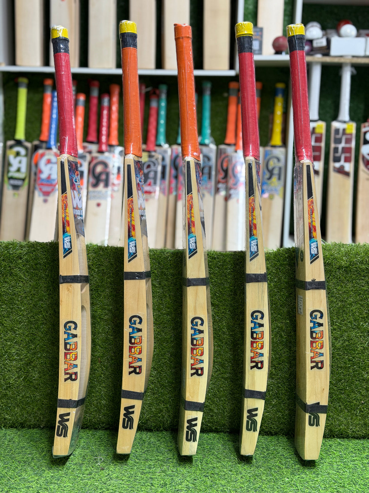 WS Gabbar Bahubali - Hard Tennis Cricket bat- Kashmir Willow