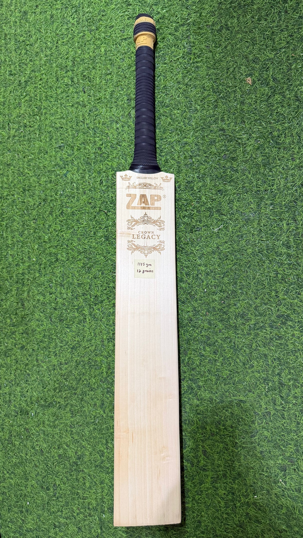 ZAP Crown Lagacy Premium English willow Cricket Bat - 12 Grains - 1115g
