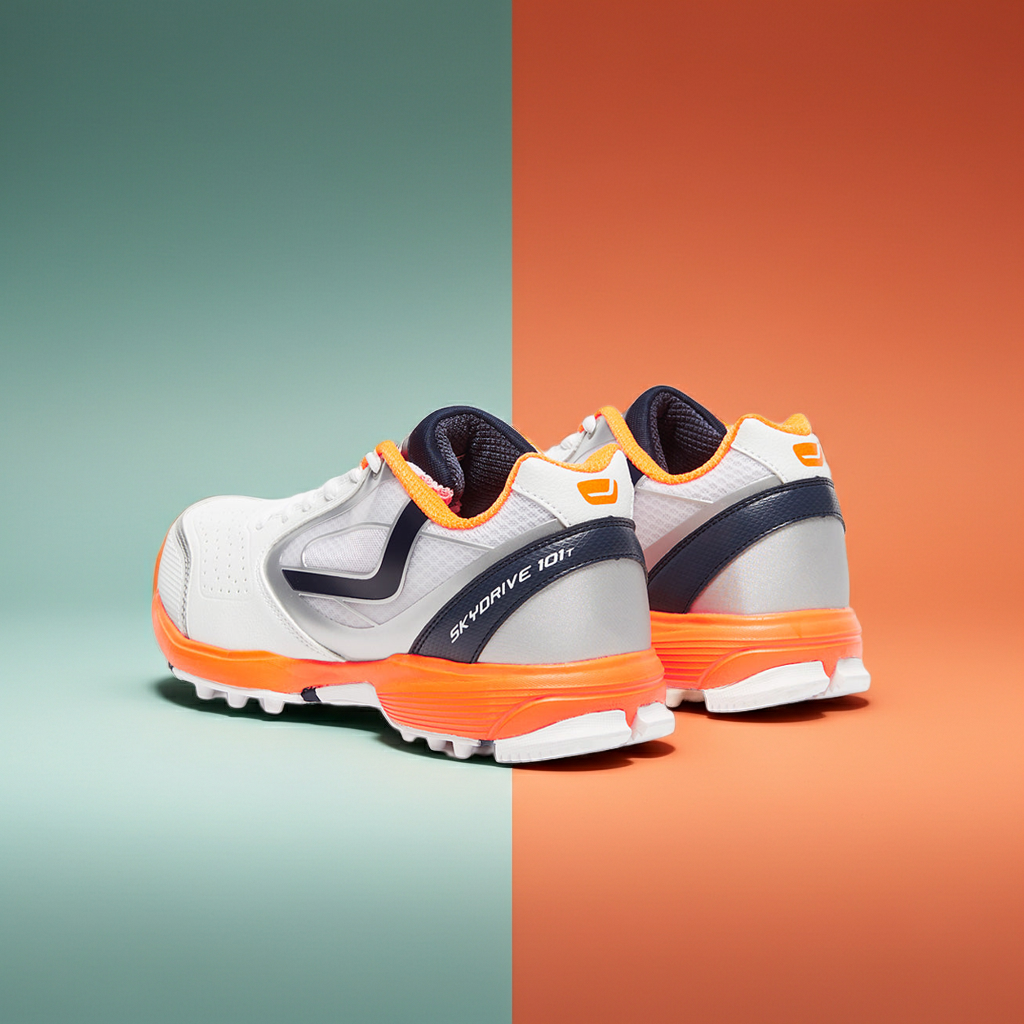 JAZBA SKYDRIVE 101T Men Cricket Shoes Navy Orange