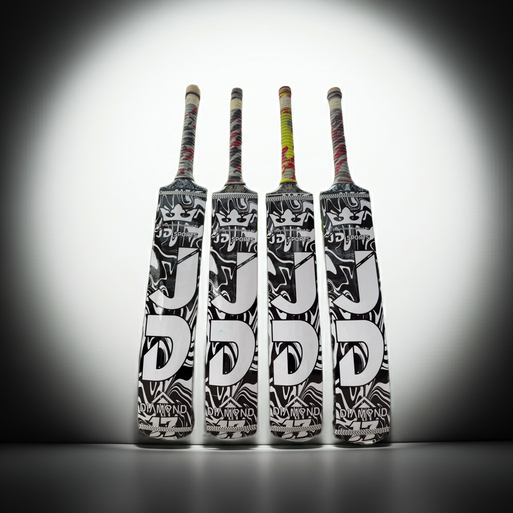 JD Tape Ball / Soft Tennis Cricket Bat-Coconut Willow Grade 1 ( Black )