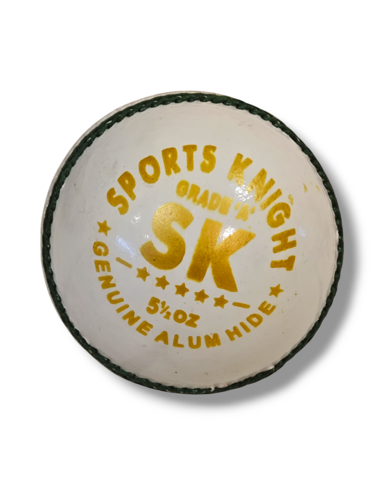 SK Test Special Cricket leather ball - White 2-Piece-156g-Set of 2 Balls