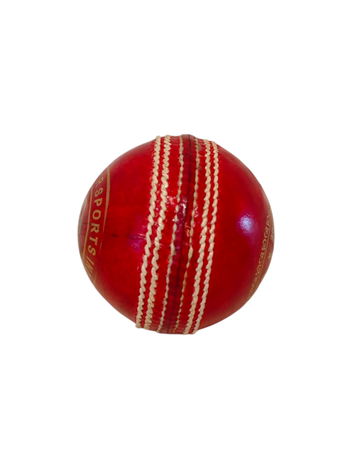 SK Test Senior cricket leather ball |4 Piece- 156g- Set of 2 | Red