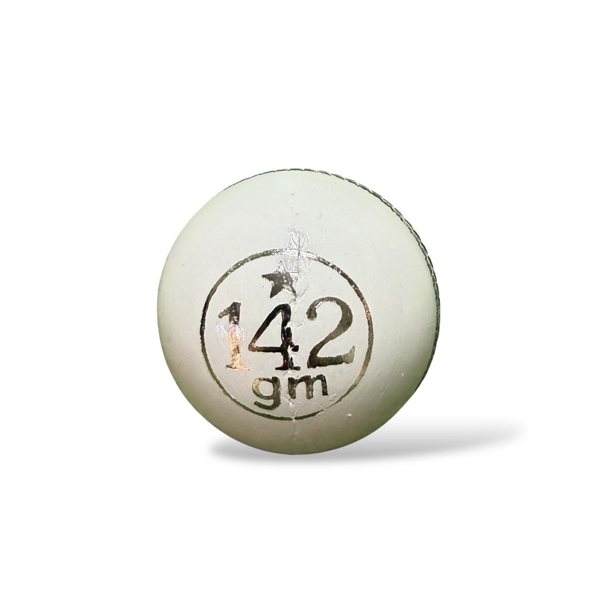 WS Junior cricket leather ball-4 Piece- 142g / White -Pack of 6