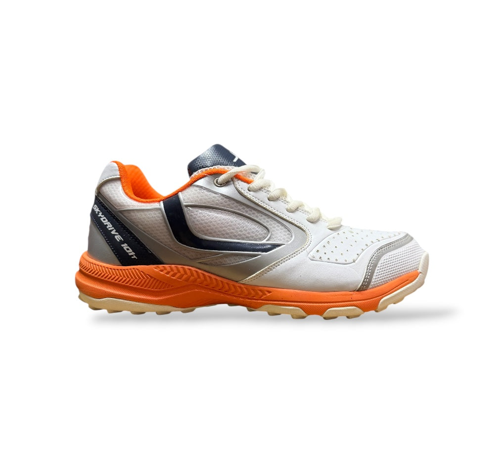 JAZBA SKYDRIVE 101T Men Cricket Shoes Navy Orange