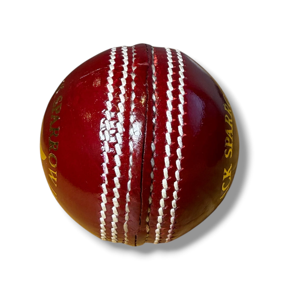 Black Sparrow- Senior cricket leather ball-2 Piece- 156g-Pack of 6 Balls-Red